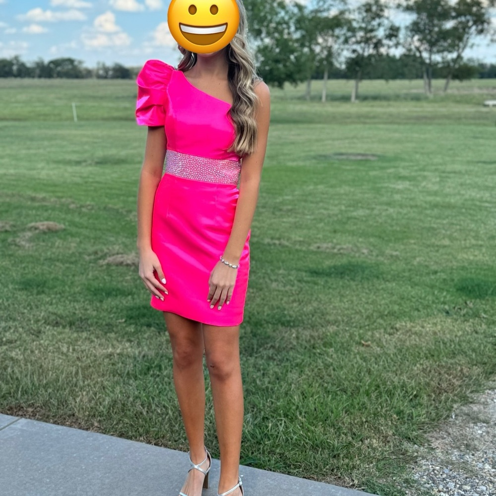 Ashley Lauren Vibrant Pink Dress Size 4 fits more like 2.